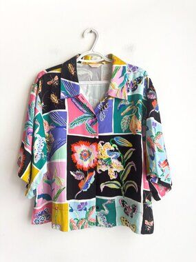 Gorman Floral Colourful Box Fit Short Sleeve Top 12